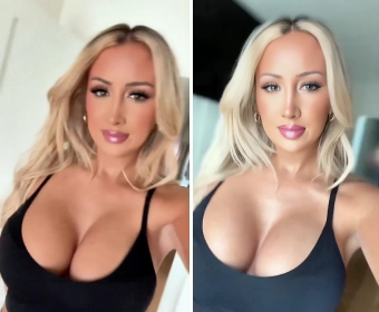 Blonde with nice big tits